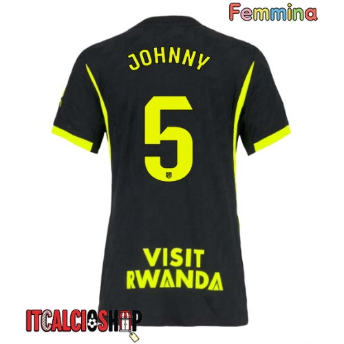 Atletico Madrid Johnny Cardoso #5 Seconda Maglia Femmina 2026-27 Manica Corta